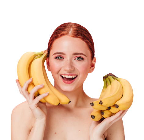 Girl with bananas